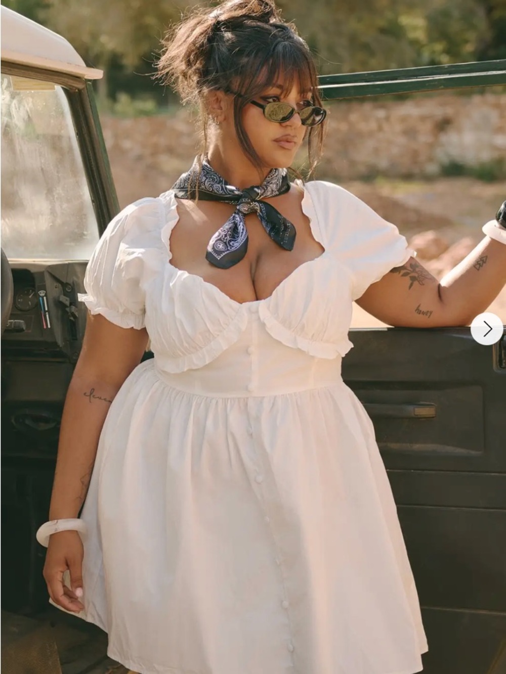 Boohoo White Dress